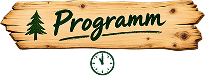 Hinweisschild Programm neu